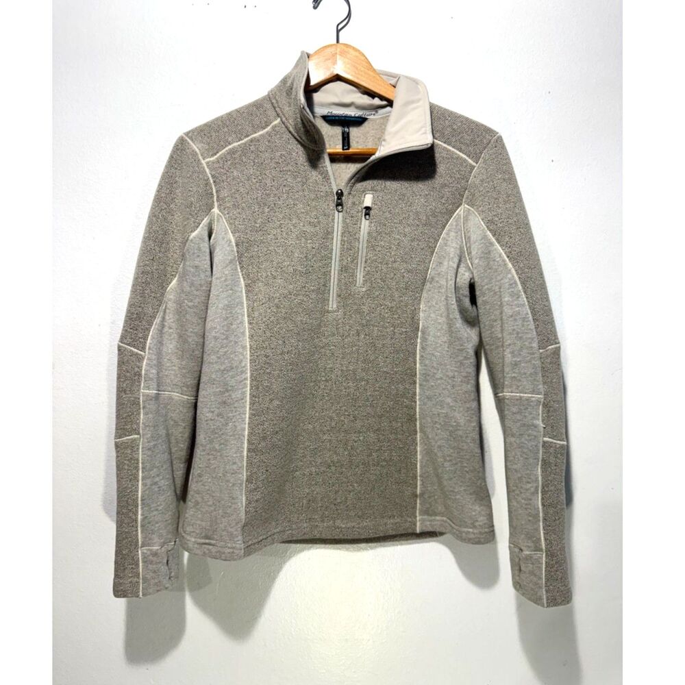 Kuhl born in the mountain quarter Zip sweater made in USA outdoor casual women M